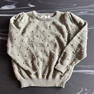 H&M girls green sweater